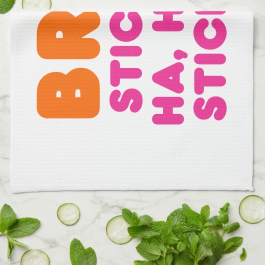 BRRR HA、ハハそれらを付けますそれらを付けて下さい! キッチンタオル (折り畳み)