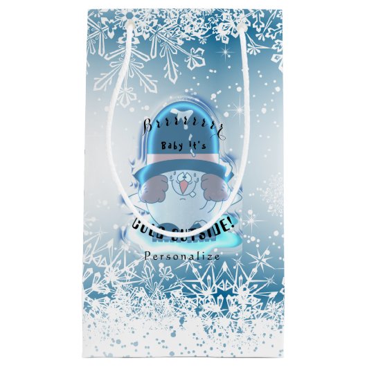 Brrrrのベビーそれは冷たい外の人3です スモールペーパーバッグ (正面)