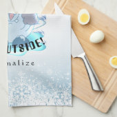 Brrrrのベビーそれは冷たい外側-雪玉です キッチンタオル (四つ折り)