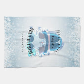 Brrrrのベビーそれは冷たい外側-雪玉です キッチンタオル (横)