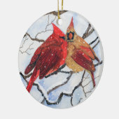 Brrrrrそれは冷たいです セラミックオーナメント (左)