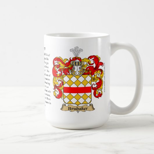 Brubaker、起源、意味および頂上 コーヒーマグカップ (右)