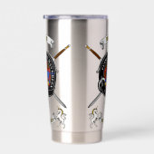 Bruce Clan Badge Tartan & Swords 保温保冷タンブラー (右面)