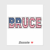 Bruce Name Vorname USA Sticker Stickerset シール (シート)