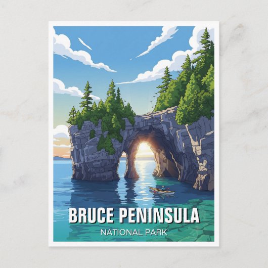 Bruce Peninsula National Park Canada ポストカード (正面)