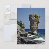 Bruce Peninsula、Onta、Flowerpot Island、Sea stack ポストカード (正面/裏面)