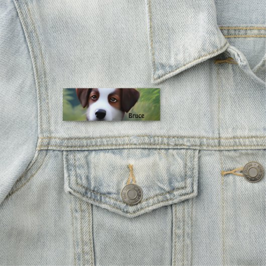 Bruce The Collie Puppy縁ど、名タグ 名札 (インサイチュ)