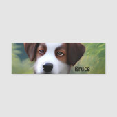 Bruce The Collie Puppy縁ど、名タグ 名札 (正面)