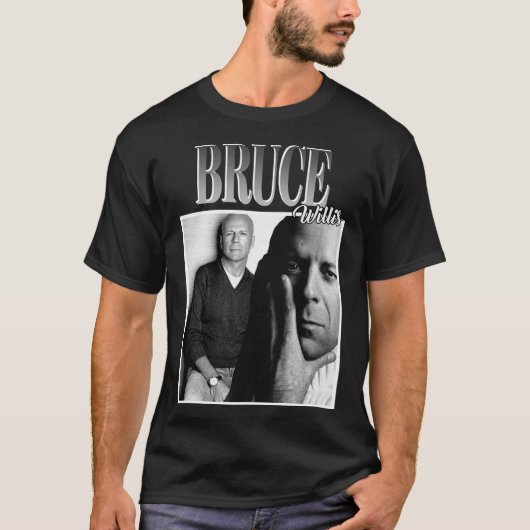 Bruce Willis T-Shirt Classic T-Shirt Tシャツ (正面)
