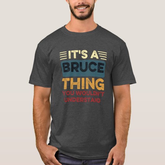Brucehingファミリーになってもあなたには理解できない Tシャツ (正面)