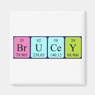 Brucey周期表名磁石 マグネット