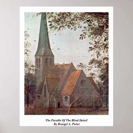 Bruegel A. Pietによるブラインド詳細の寓話 ポスター (正面)