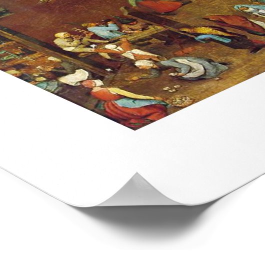 Bruegel A. Pieterによる子供たちのゲーム ポスター (角)