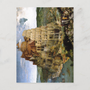 Bruegel D.か。、BaのPieter Turmbauのzuのバベルタワー ポストカード