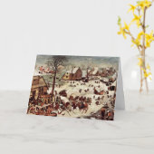 Bruegel D. A?。Pieter著ベスレヘムの人口調査 カード (黄色い花)