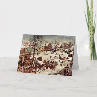 Bruegel D. A?。Pieter著ベスレヘムの人口調査 カード