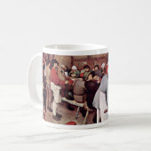 Bruegel D. A?。Pieter著小作農の結婚式 コーヒーマグカップ (正面左)