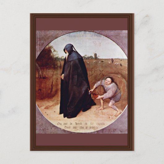 Bruegel D. Pieterによる人間嫌最高のい(Quality) ポストカード (正面)