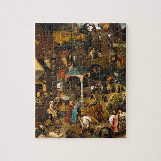 Bruegel Netherlandishの諺 ジグソーパズル (縦)
