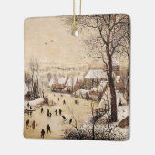 Bruegel the Elder - Winter Landscape, セラミックオーナメント (左)