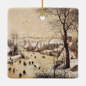 Bruegel the Elder - Winter Landscape, セラミックオーナメント (裏面)
