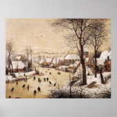 Bruegel the Elder - Winter Landscape ポスター (正面)