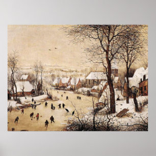Bruegel the Elder - Winter Landscape ポスター