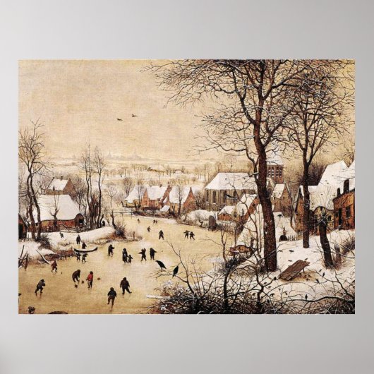 Bruegel the Elder - Winter Landscape ポスター (正面)