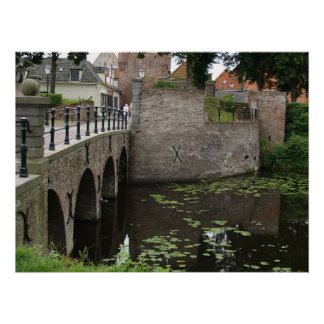 Brug, Dutch village  ポスター