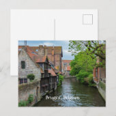 Bruges, Belgium (labeled) シーズンポストカード (正面/裏面)