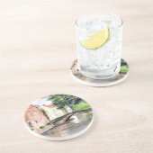 Bruges Water Color 絵画's by Farida Greenfield コースター (側面)