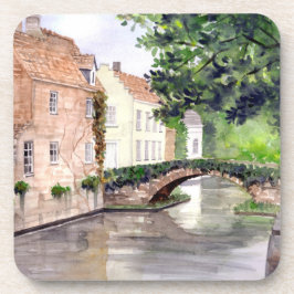 Bruges Water Color 絵画's by Farida Greenfield コースター