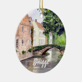 Bruges Water Color 絵画's by Farida Greenfield セラミックオーナメント (右)