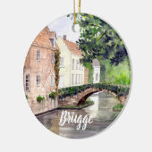 Bruges Water Color 絵画's by Farida Greenfield セラミックオーナメント (左)