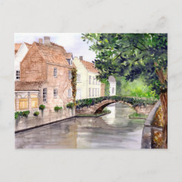 Bruges Water Color 絵画's by Farida Greenfield ポストカード
