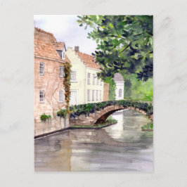 Bruges Water Color 絵画's by Farida Greenfield ポストカード