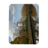 Bruges Windmills Autumn Reflections  マグネット (縦)
