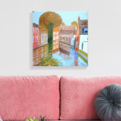 Brugge Canal Canvas Print キャンバスプリント (インサイチュ (リビング))