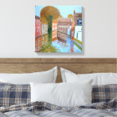 Brugge Canal Canvas Print キャンバスプリント (インサイチュ (寝室))