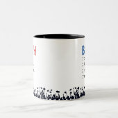 Bruhおもしろい卒業ギフトパーソナライズされた ツートーンマグカップ (中央)