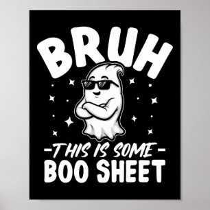 BruhこれはBooシート面白いハロウィーンコスムだ ポスター