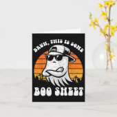 BruhこれはBooシート面白いハロウィーン幽霊 カード (黄色い花)