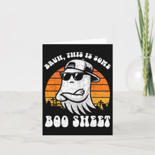BruhこれはBooシート面白いハロウィーン幽霊 カード