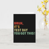 Bruhそのテスト日得このテスト日先生 カード (黄色い花)