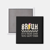 Bruhそのテスト日得このテスト日先生 マグネット (正面/裏面)