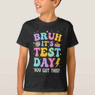 BRUHそれはテスト日ロック学校のテスト日ティーシュ Tシャツ