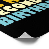 Bruhそれは私の第2誕生日おもしろいの2歳の子供だ ポスター (角)