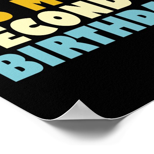 Bruhそれは私の第2誕生日おもしろいの2歳の子供だ ポスター (角)