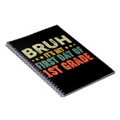 Bruhそれは私の1年生新学期の最初の日だ ノートブック (右側)