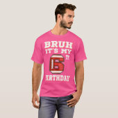 Bruhそれは私の6誕生日6歳のサッカーだ Tシャツ (正面フル)